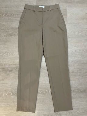 H&M Tailored High-Rise Trousers in Taupe